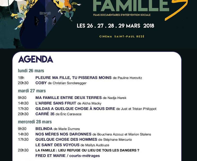 Programme du forum 2018 sur le thème Famille.s